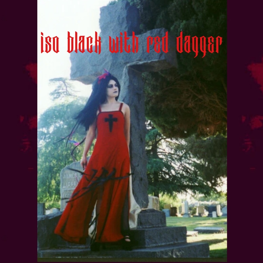 Jeannie Nitro The long velvet "Dagger" dress ISO